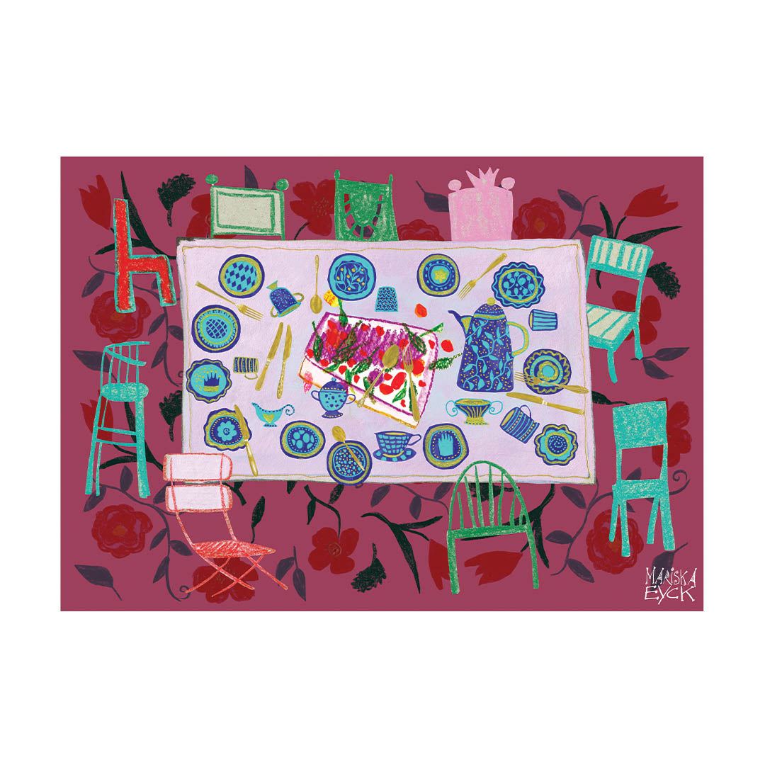 Who do you invite at your table? high quality fine art print