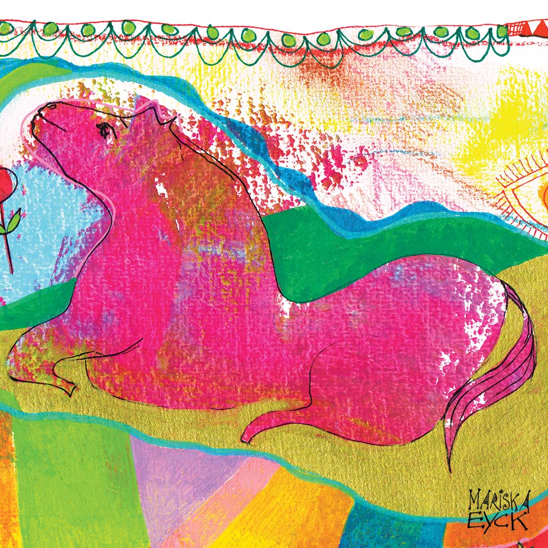 Happy horse. fine art giclée print