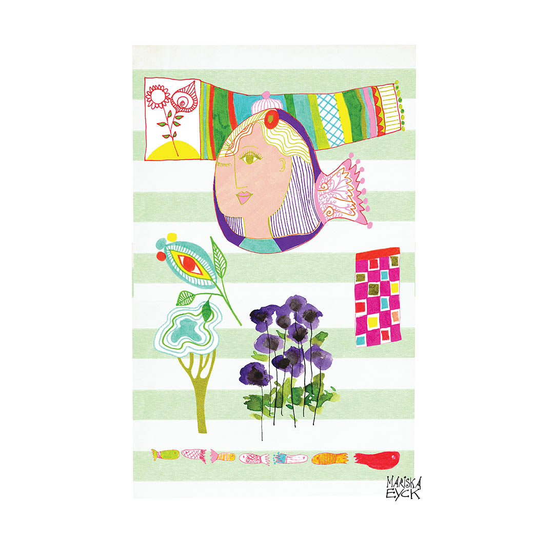 Fish face, fine art giclée print