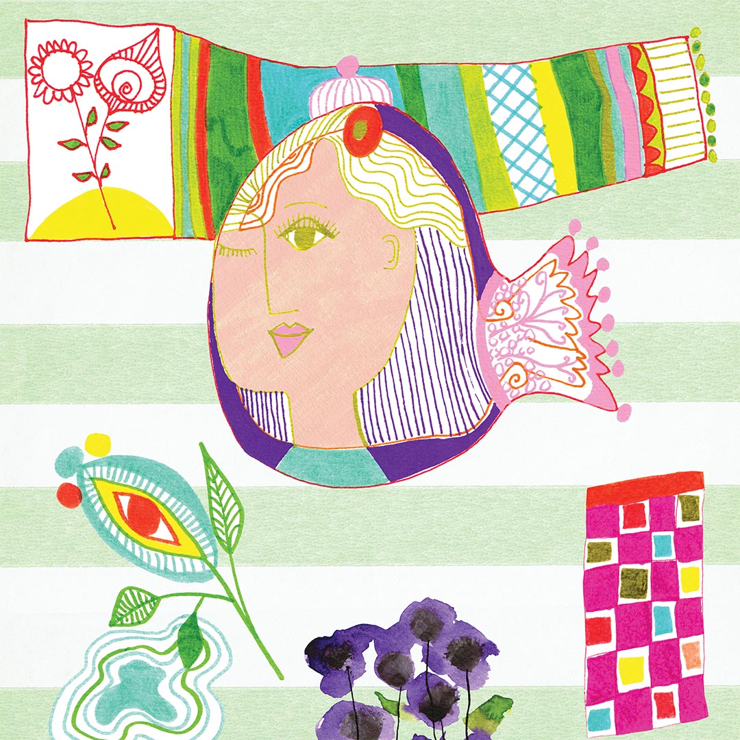 Fish face, fine art giclée print
