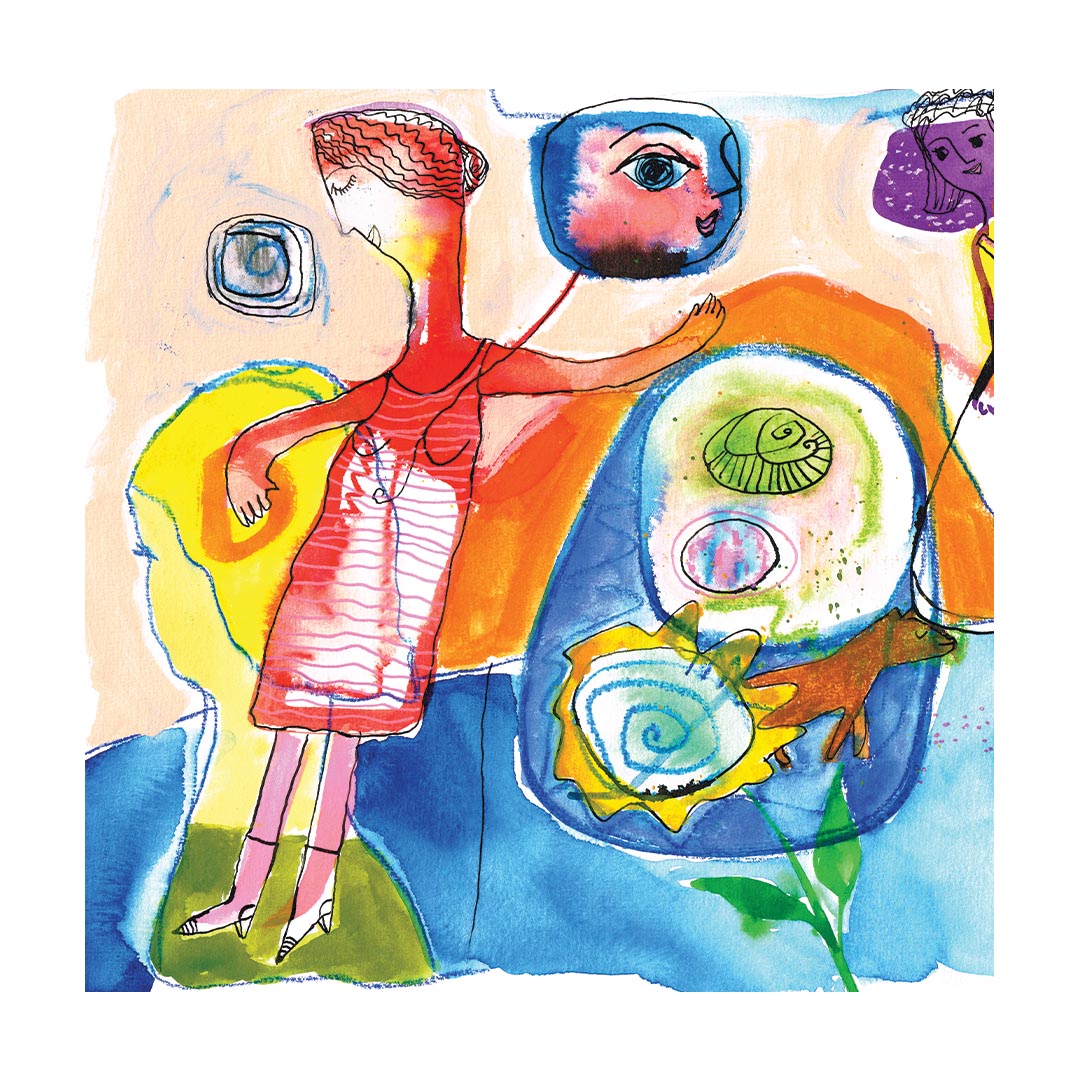 Dancing girl, high quality fine art print