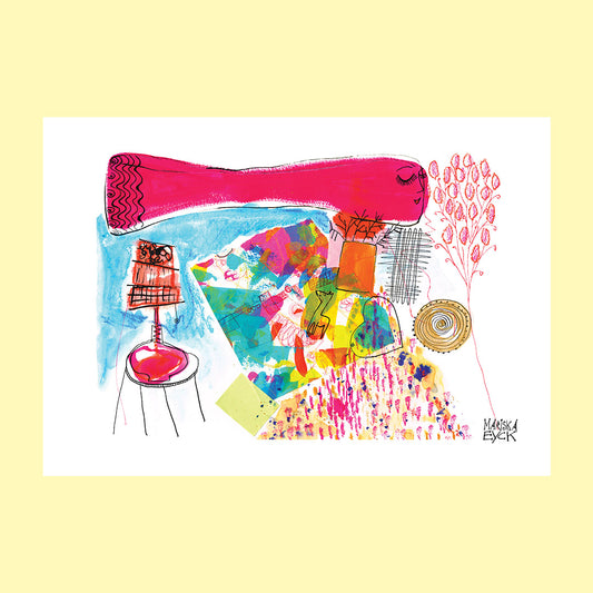 The fish and the lamp, fine art giclée print