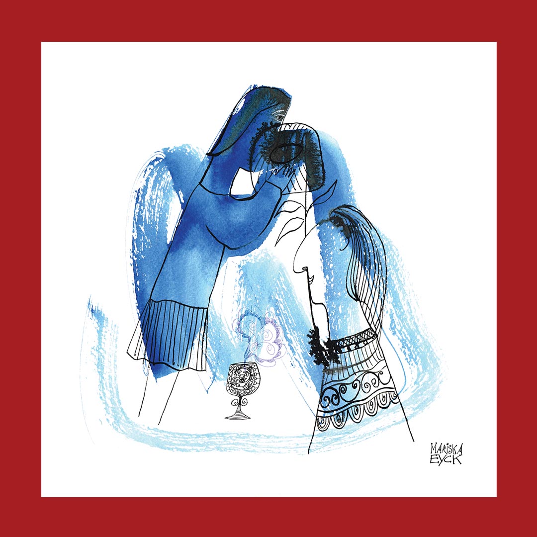 the secret, mixed media, fine art giclée print