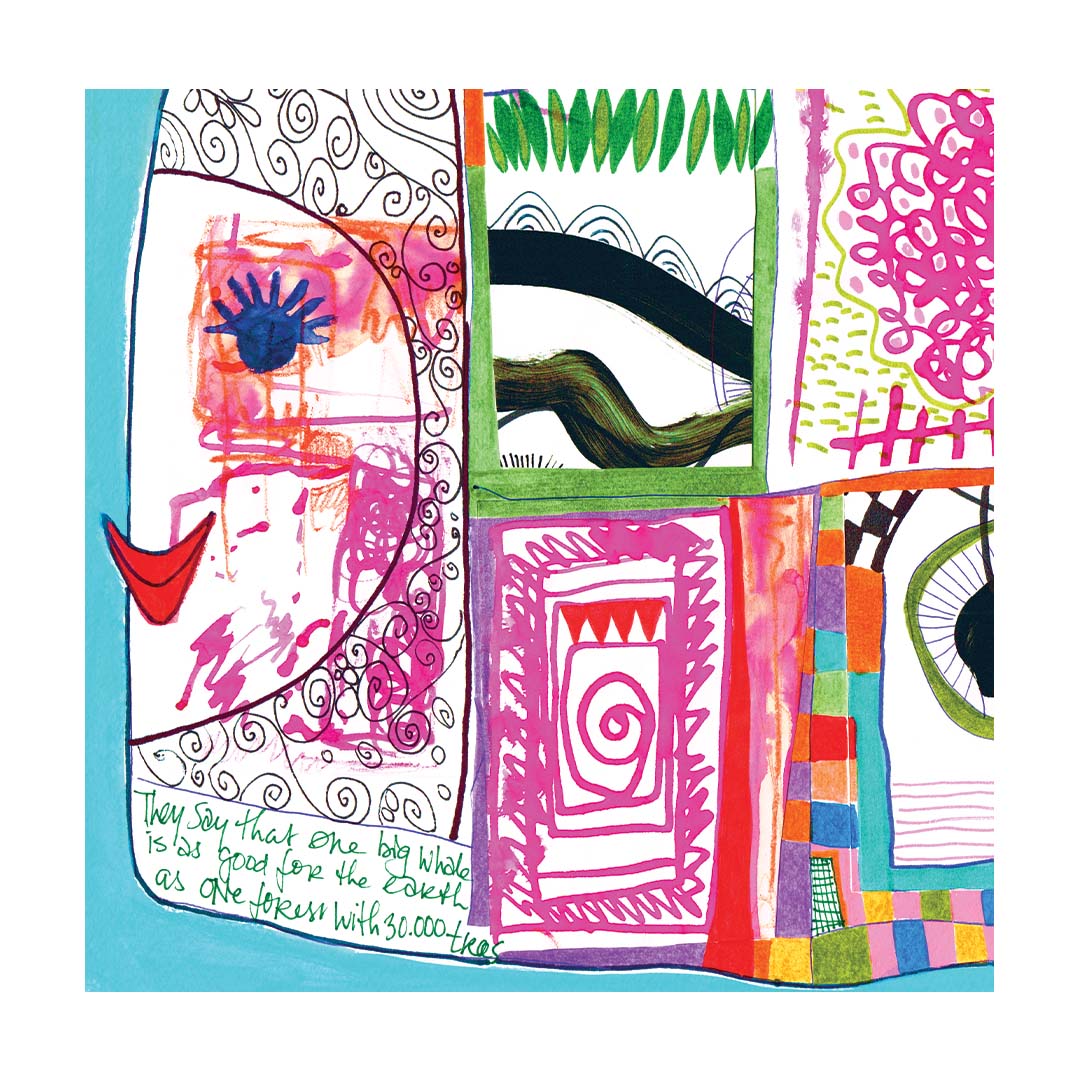 A whale's story, fine art giclée print