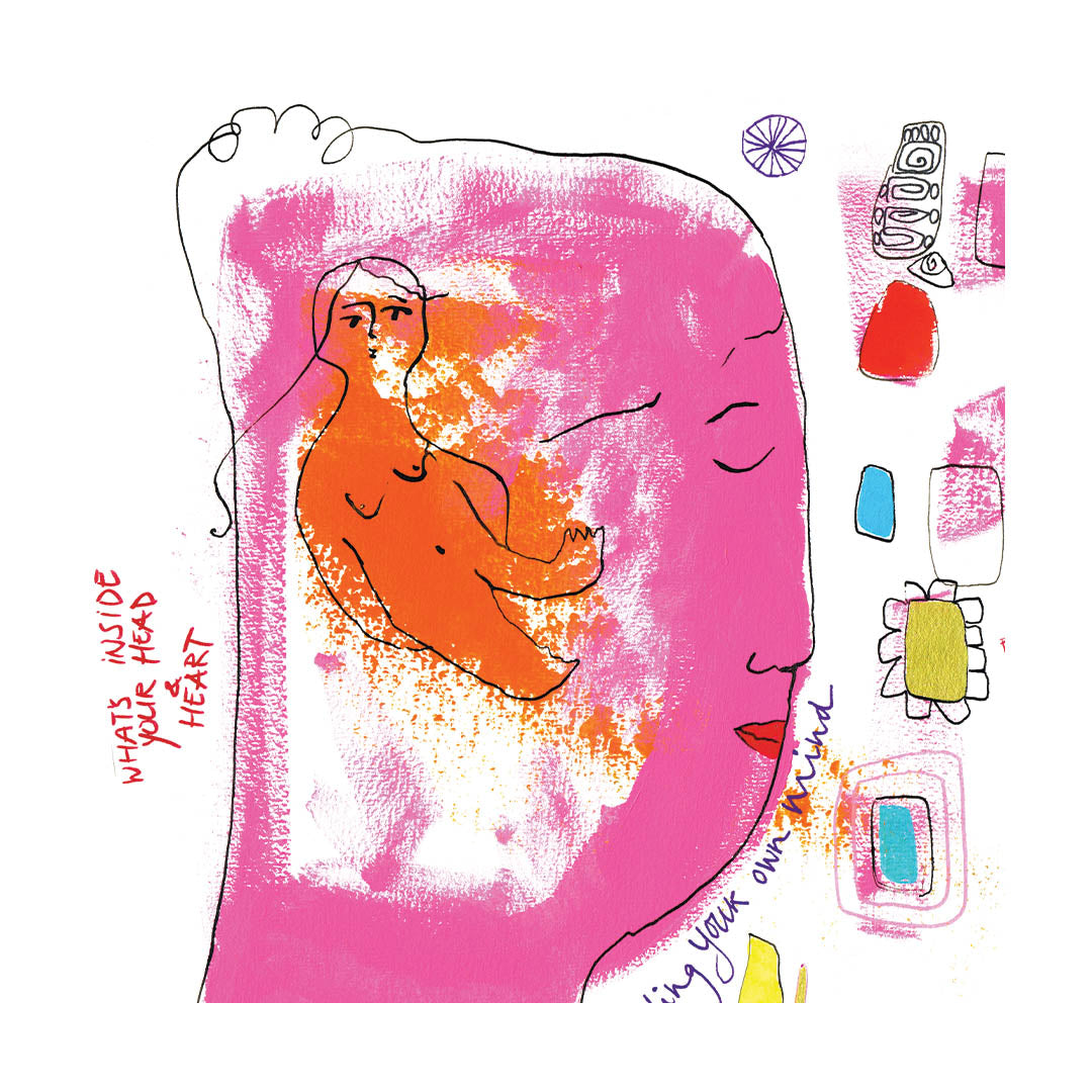 What's inside your head and heart? fine art giclée print