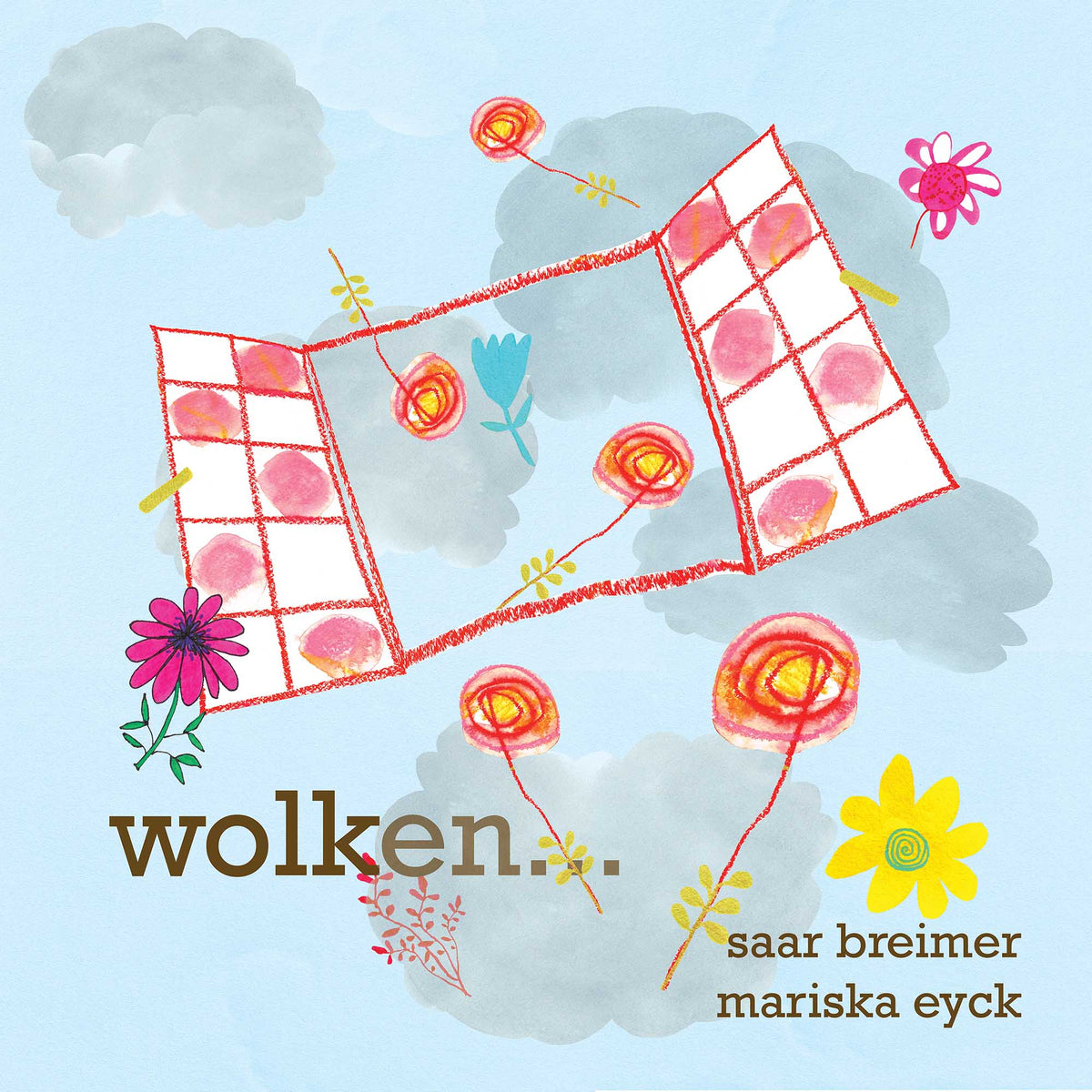 'WOLKEN', illustrated poems of Saar Breimer, a happy art zine