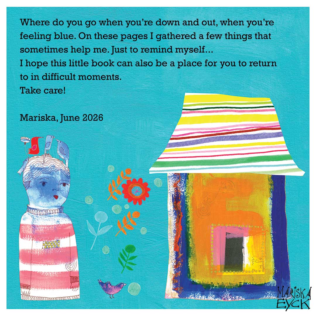 'a place to go to when you're down and out', a happy art zine