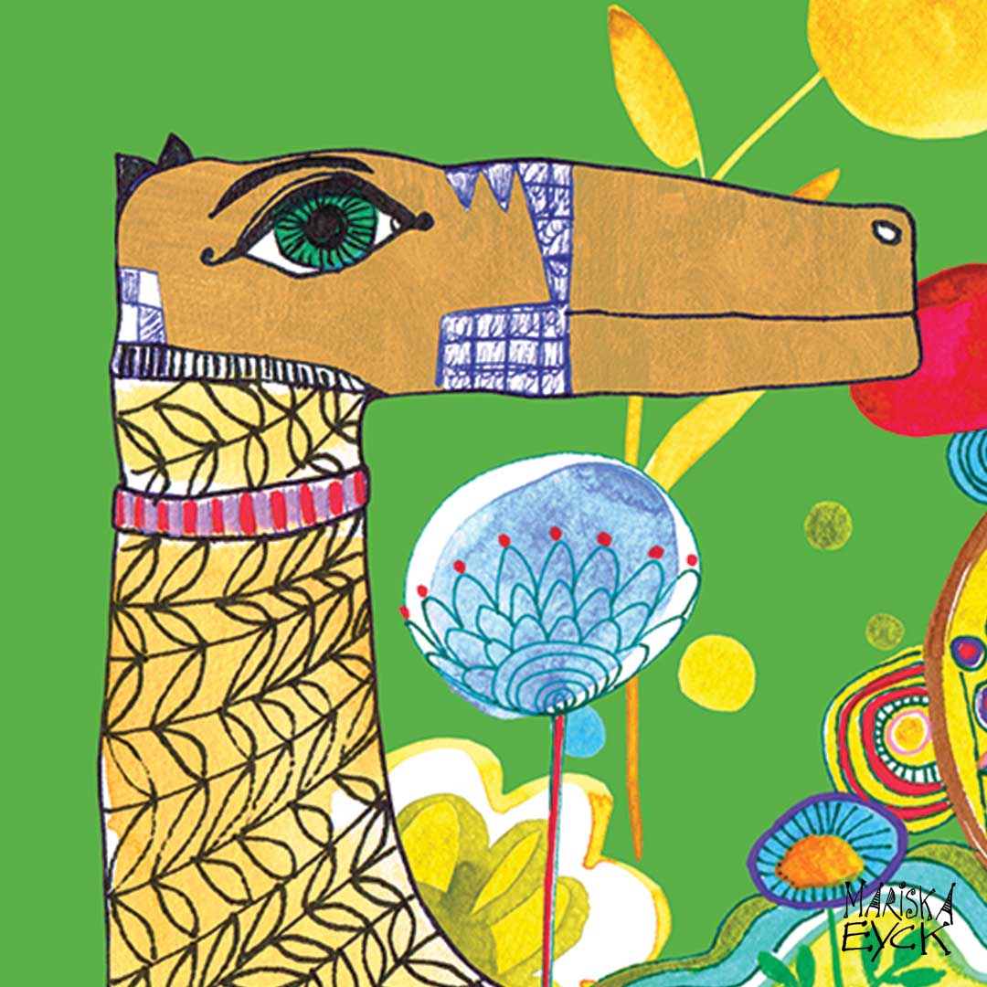 Funny animals, fine art giclée print