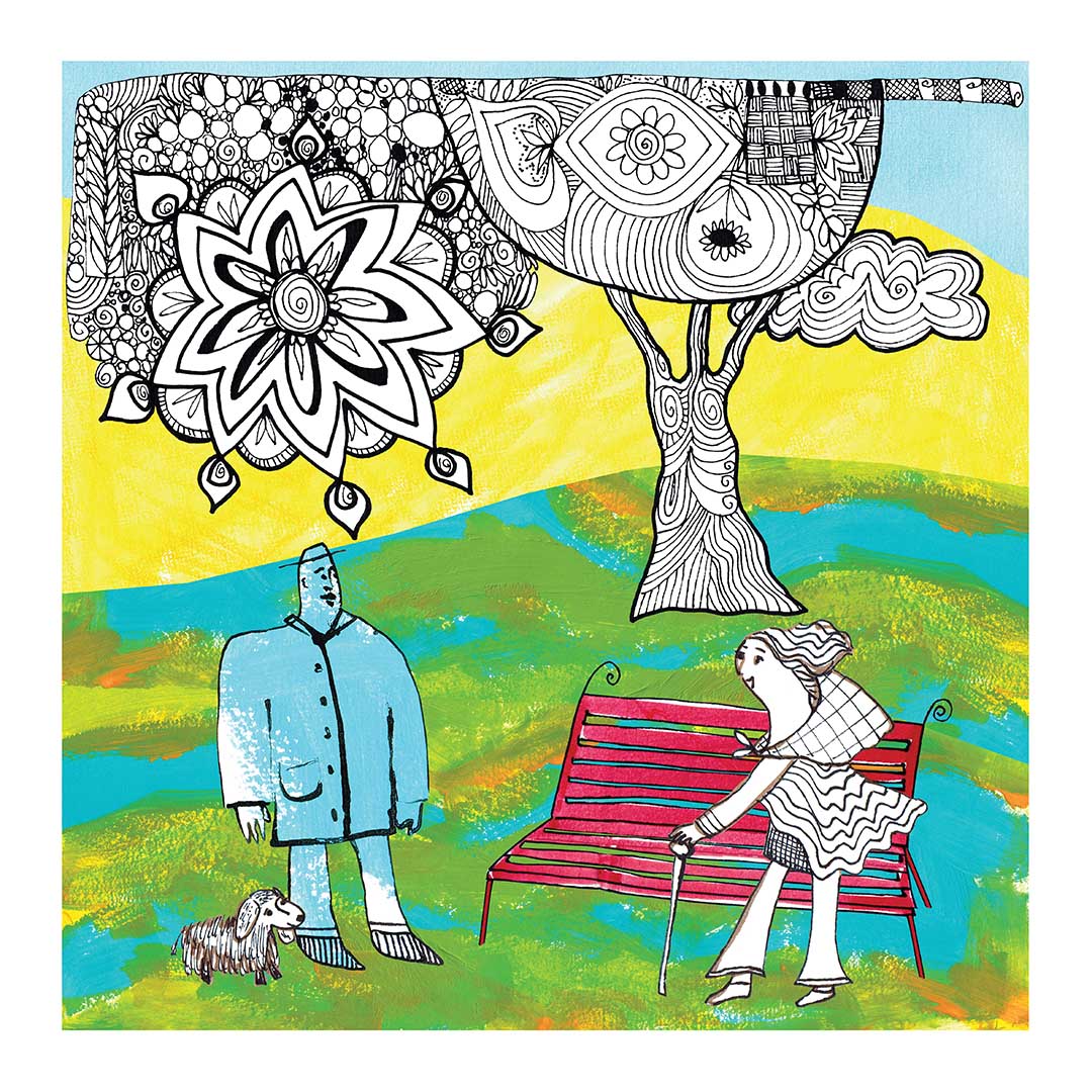 'WOLKEN', illustrated poems of Saar Breimer, a happy art zine
