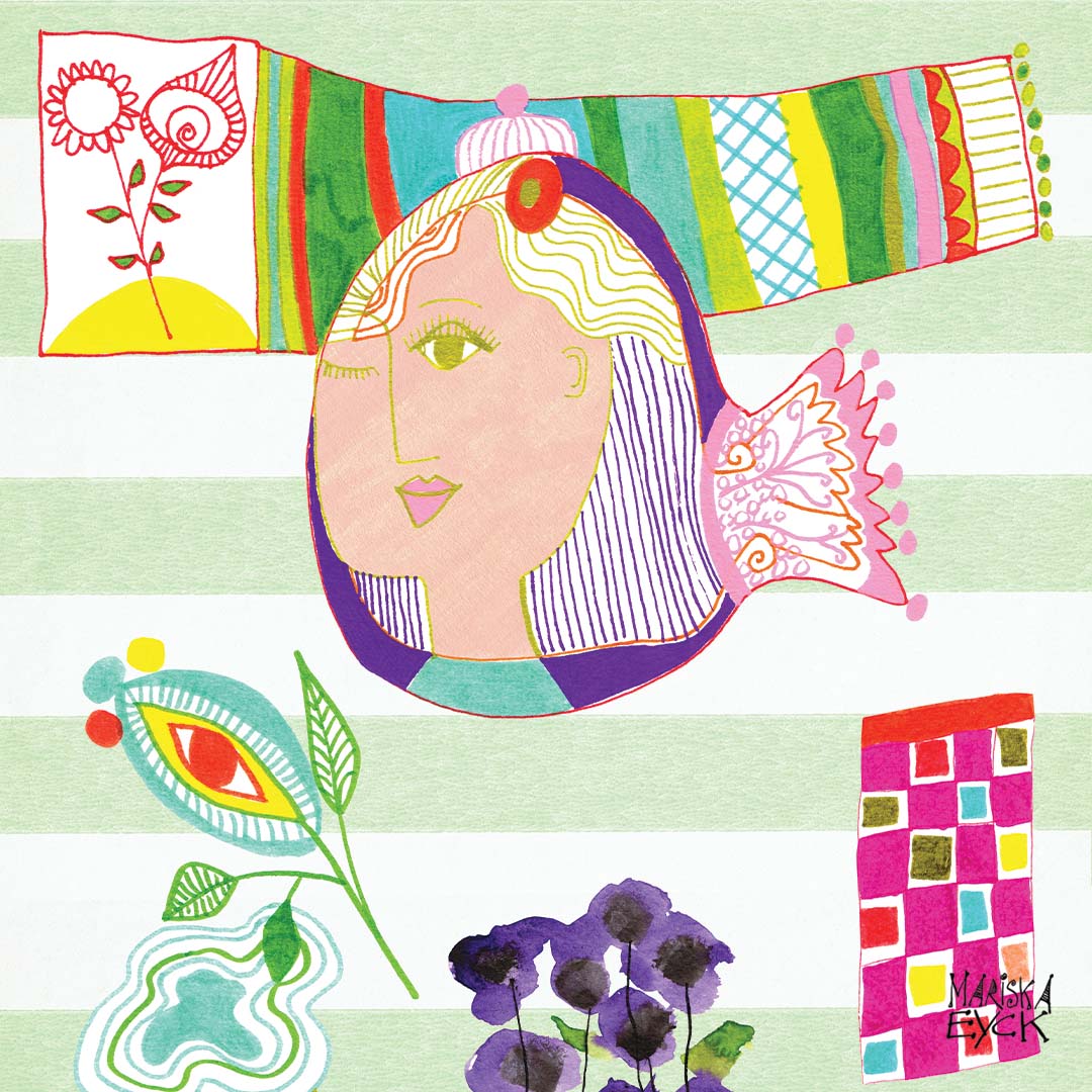 Fish face, fine art giclée print