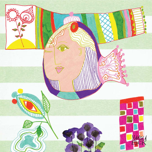 Fish face, fine art giclée print
