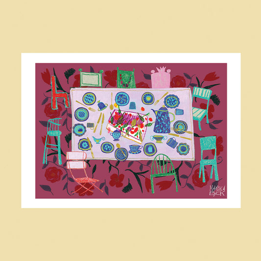 Who do you invite at your table? high quality fine art print
