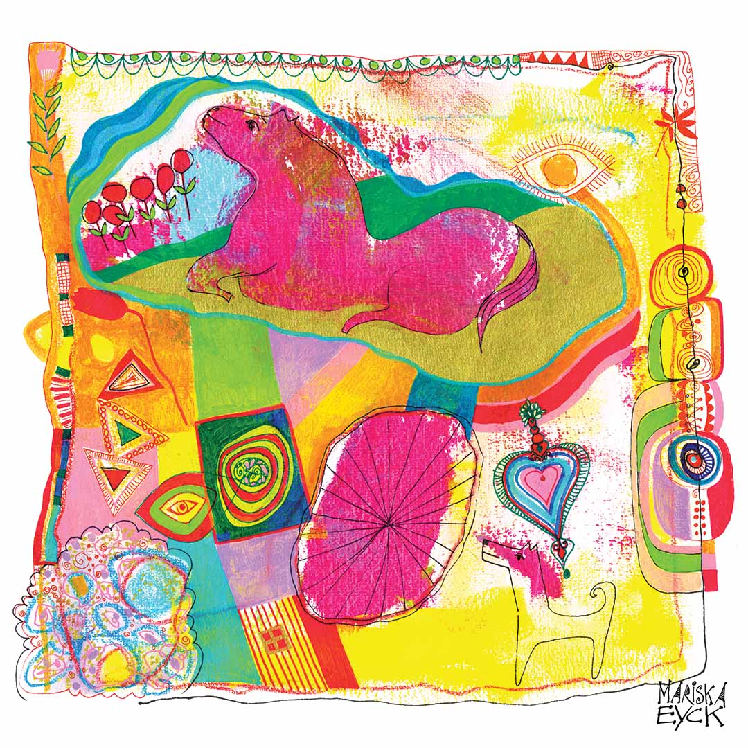 Happy horse. fine art giclée print
