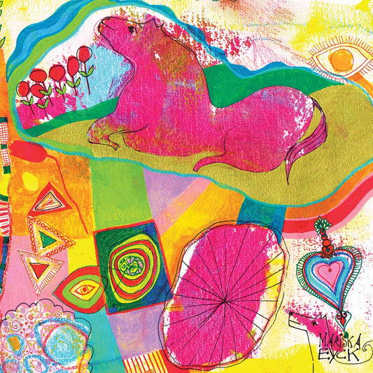 Happy horse. fine art giclée print