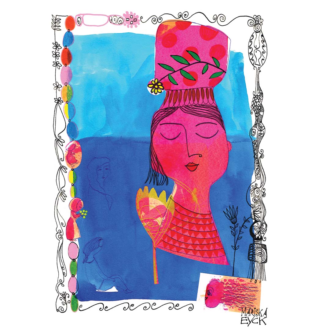 the pink lady,  fine art giclée print