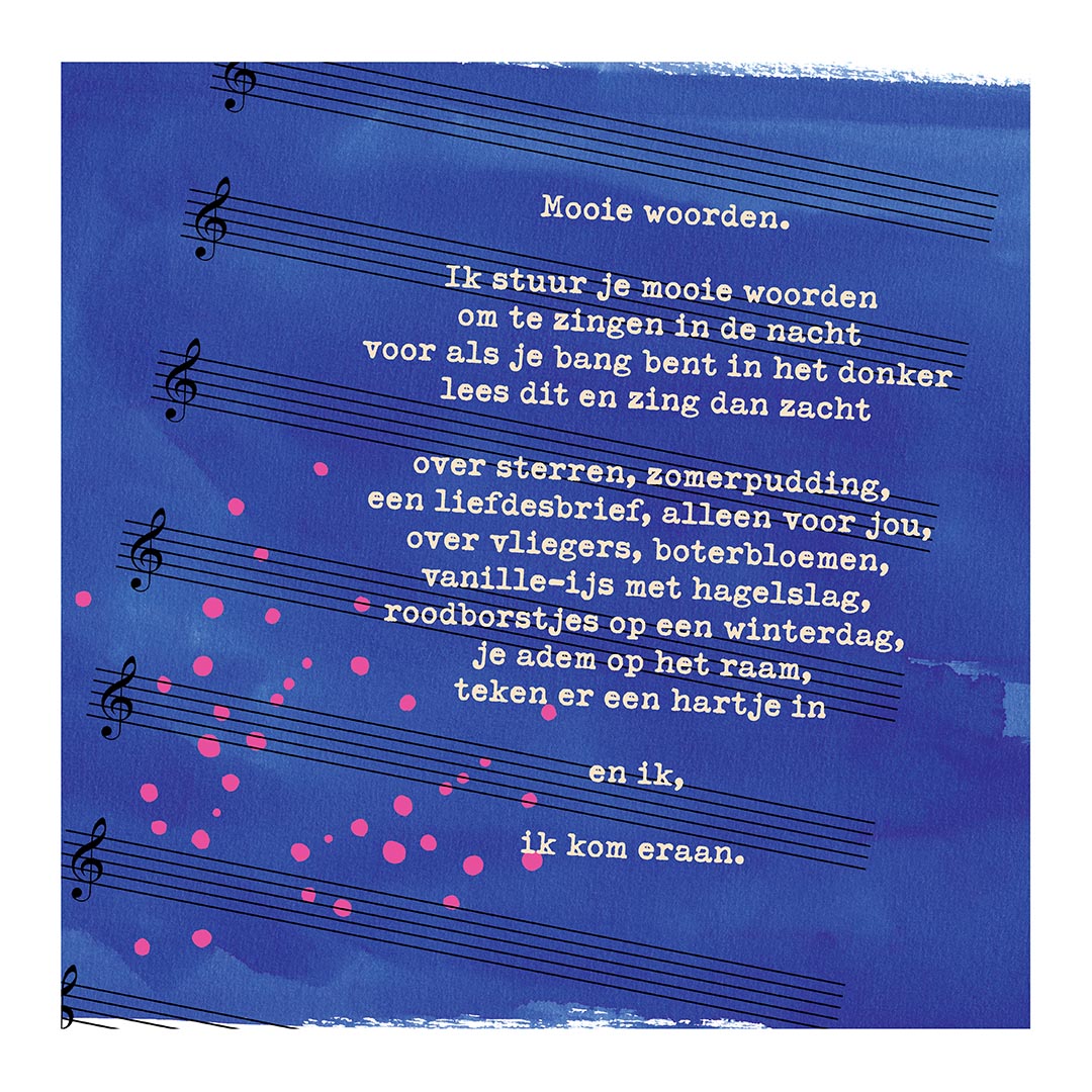'WOLKEN', illustrated poems of Saar Breimer, a happy art zine