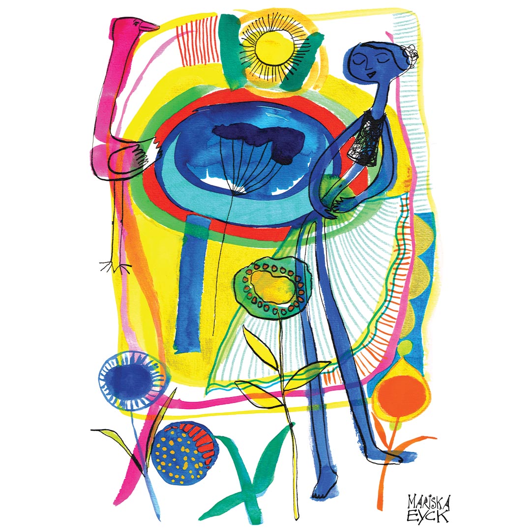 blue dancer,  fine art giclée print