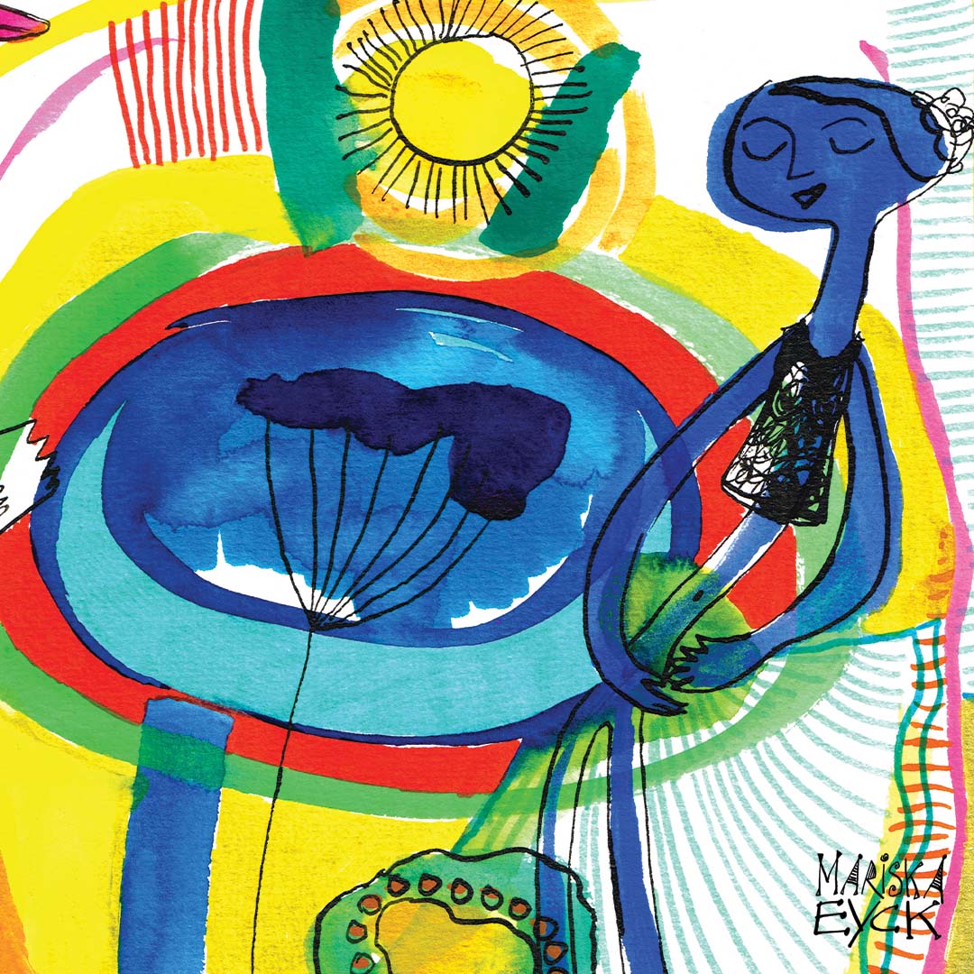 blue dancer,  fine art giclée print