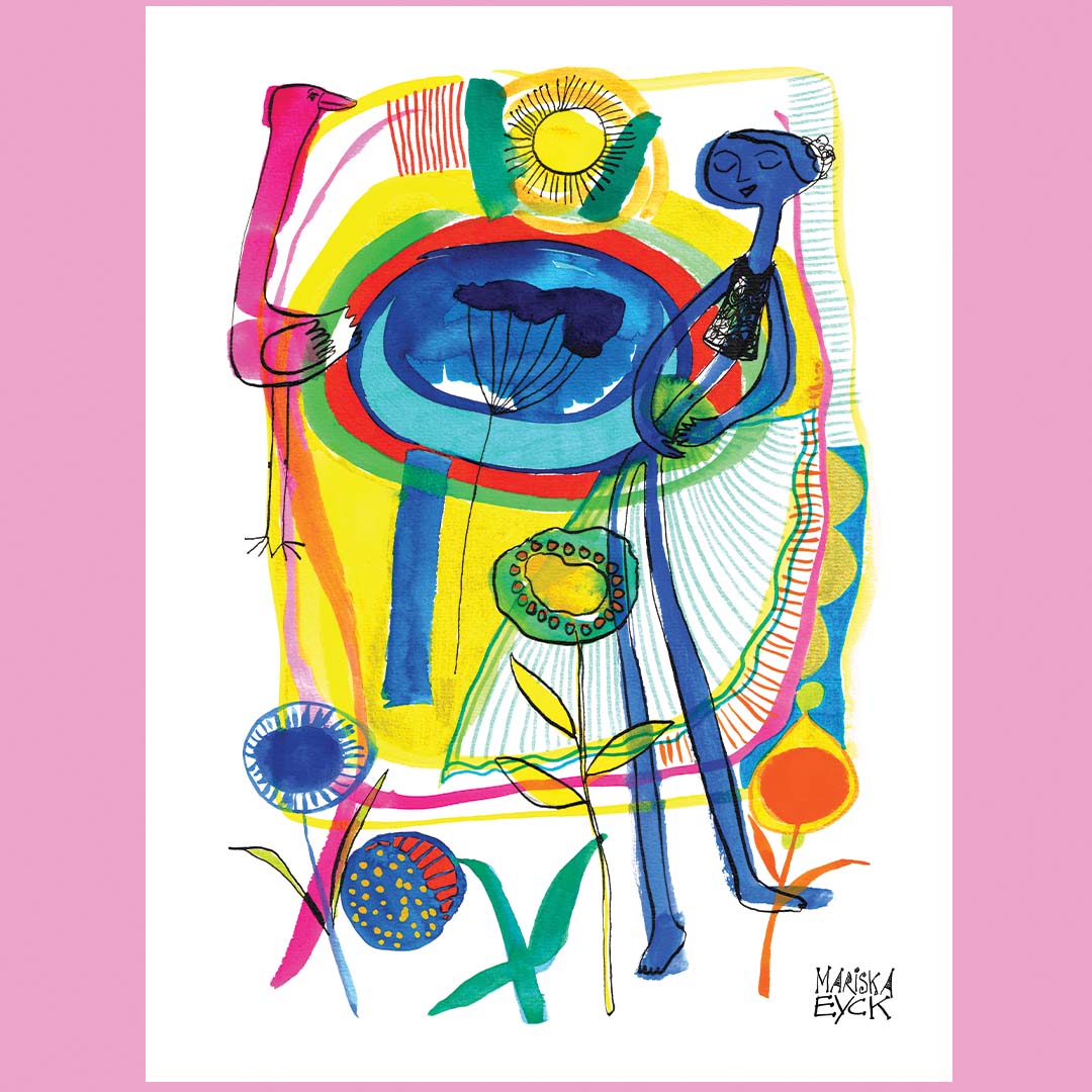 blue dancer,  fine art giclée print