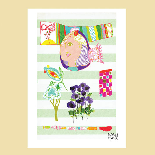 Fish face, high quality fine art print