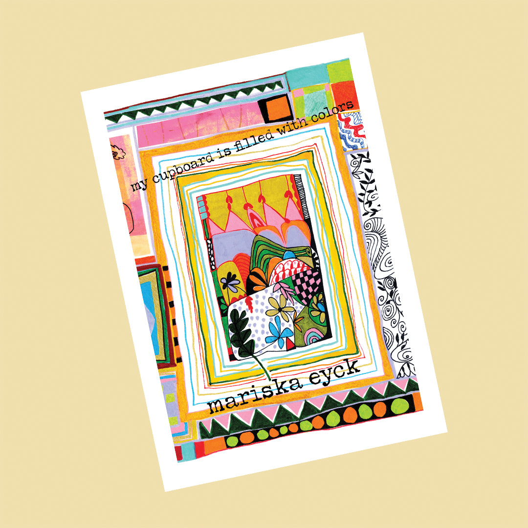 My cupboard is filled with colors, a happy art zine