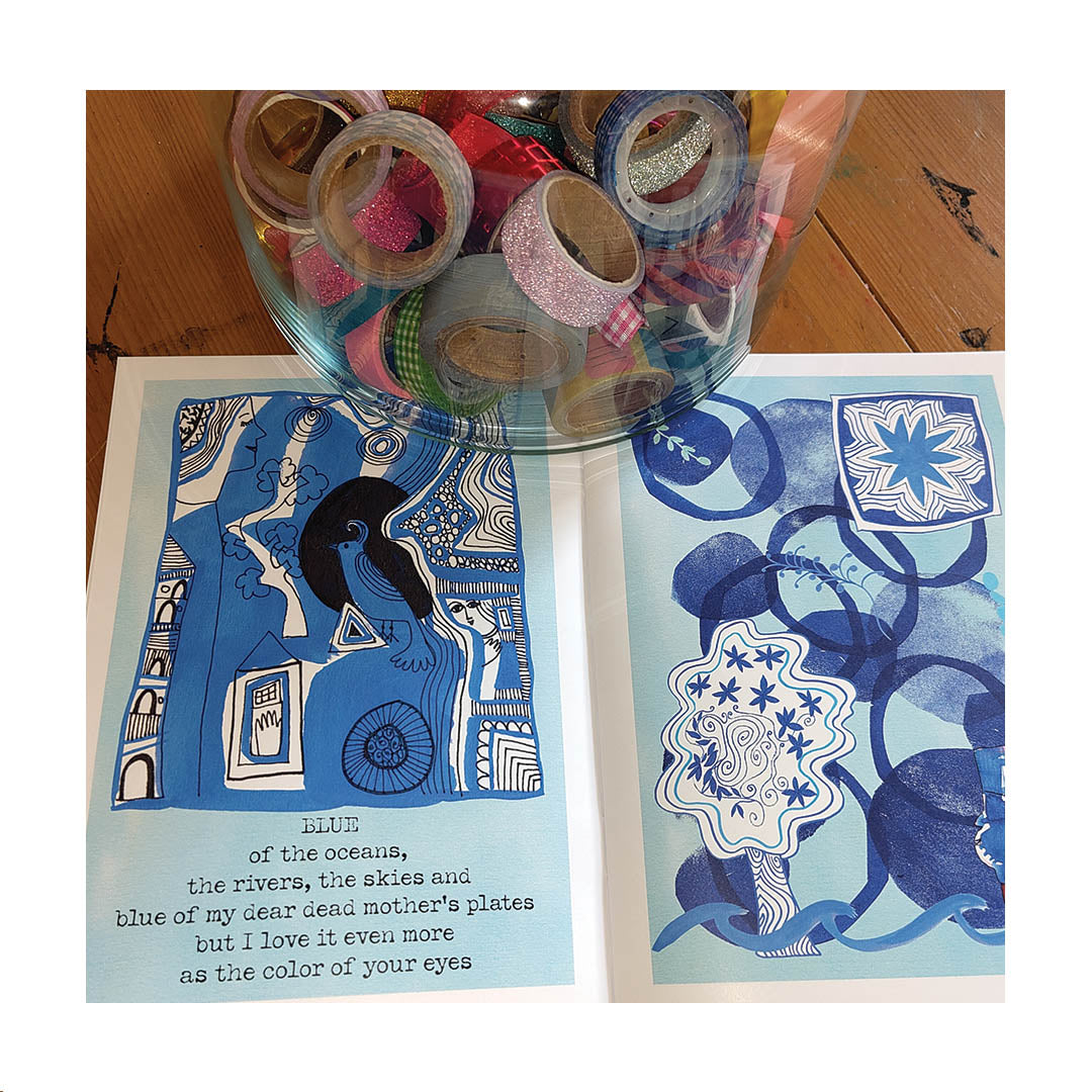 My cupboard is filled with colors, a happy art zine