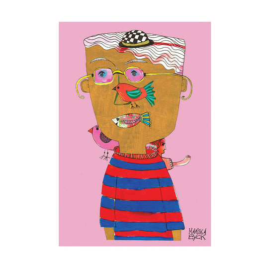 Fishing for compliments,  fine art giclée print