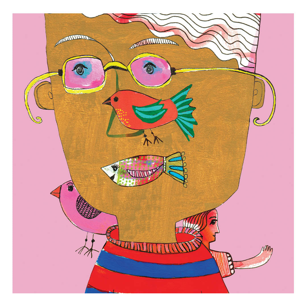 Fishing for compliments,  fine art giclée print