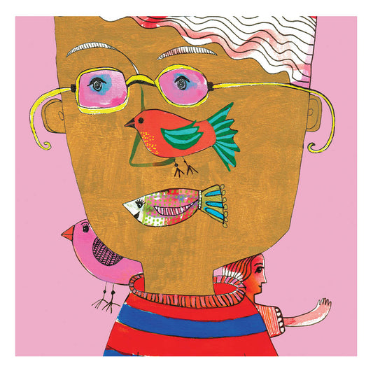 Fishing for compliments,  fine art giclée print