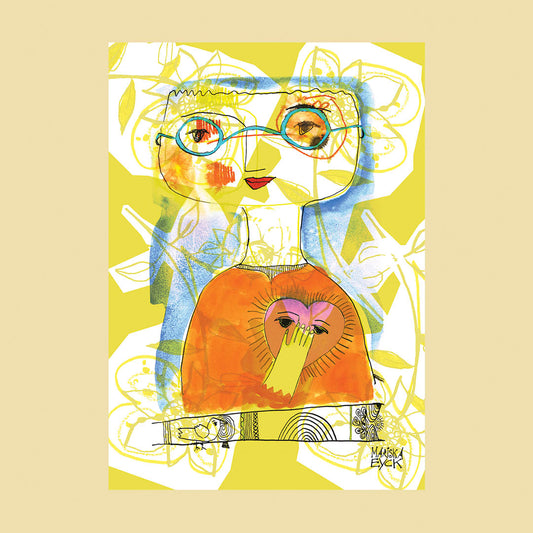 Holding my heart, fine art giclée print