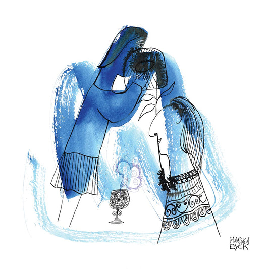 the secret, mixed media, fine art giclée print