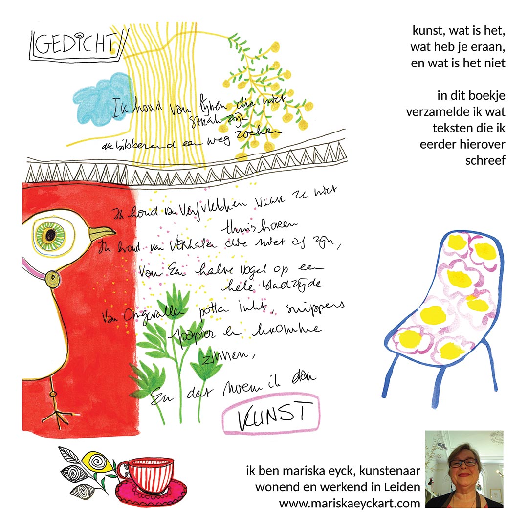 'teken een zon op je muur' (draw a sun on your wall), a happy art zine