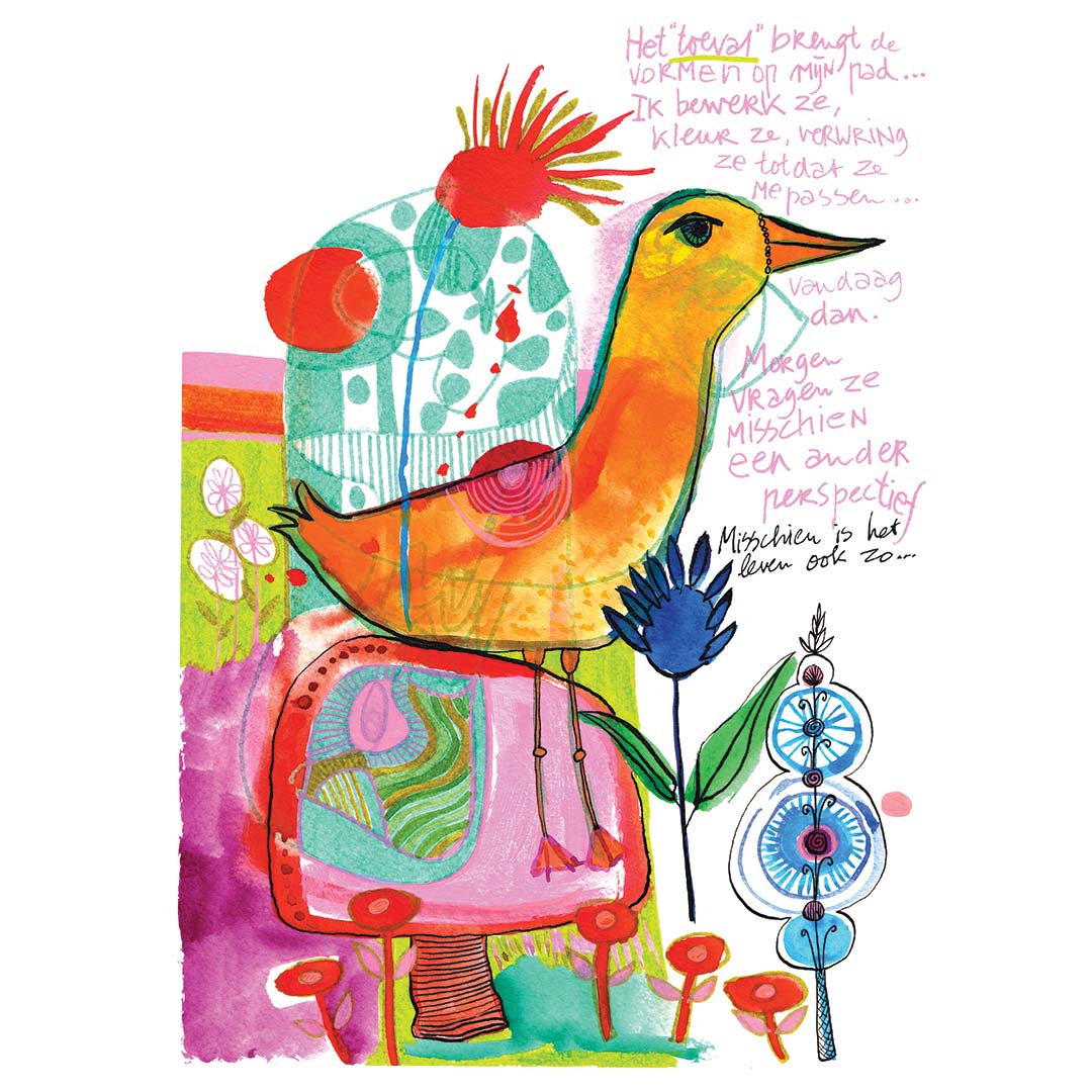 'teken een zon op je muur' (draw a sun on your wall), a happy art zine