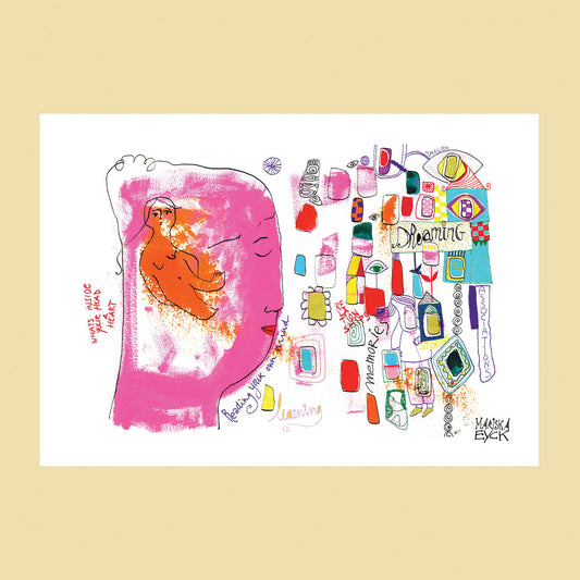 What's inside your head and heart? high quality fine art print